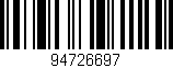 Código de barras (EAN, GTIN, SKU, ISBN): '94726697'