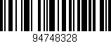 Código de barras (EAN, GTIN, SKU, ISBN): '94748328'