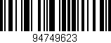 Código de barras (EAN, GTIN, SKU, ISBN): '94749623'