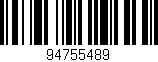 Código de barras (EAN, GTIN, SKU, ISBN): '94755489'
