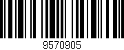 Código de barras (EAN, GTIN, SKU, ISBN): '9570905'