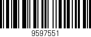 Código de barras (EAN, GTIN, SKU, ISBN): '9597551'