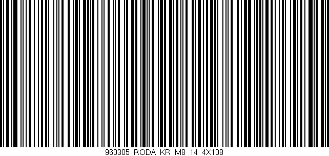 Código de barras (EAN, GTIN, SKU, ISBN): '960305_RODA_KR_M8_14_4X108'