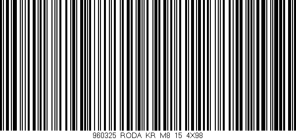 Código de barras (EAN, GTIN, SKU, ISBN): '960325_RODA_KR_M8_15_4X98'