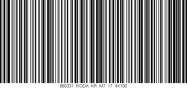 Código de barras (EAN, GTIN, SKU, ISBN): '960331_RODA_KR_M7_17_4X100'