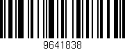 Código de barras (EAN, GTIN, SKU, ISBN): '9641838'