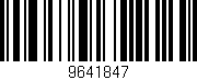 Código de barras (EAN, GTIN, SKU, ISBN): '9641847'