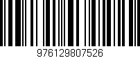 Código de barras (EAN, GTIN, SKU, ISBN): '976129807526'