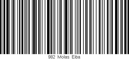 Código de barras (EAN, GTIN, SKU, ISBN): '982_Molas_Eiba'