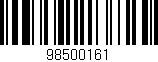 Código de barras (EAN, GTIN, SKU, ISBN): '98500161'