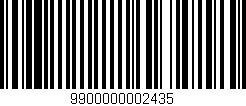 Código de barras (EAN, GTIN, SKU, ISBN): '9900000002435'
