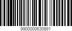 Código de barras (EAN, GTIN, SKU, ISBN): '9900000630881'