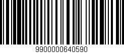 Código de barras (EAN, GTIN, SKU, ISBN): '9900000640590'