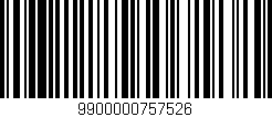 Código de barras (EAN, GTIN, SKU, ISBN): '9900000757526'