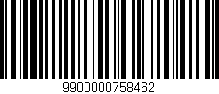 Código de barras (EAN, GTIN, SKU, ISBN): '9900000758462'