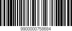 Código de barras (EAN, GTIN, SKU, ISBN): '9900000758684'