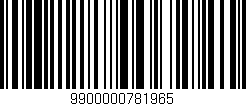 Código de barras (EAN, GTIN, SKU, ISBN): '9900000781965'