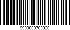 Código de barras (EAN, GTIN, SKU, ISBN): '9900000783020'