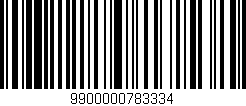 Código de barras (EAN, GTIN, SKU, ISBN): '9900000783334'