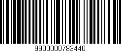 Código de barras (EAN, GTIN, SKU, ISBN): '9900000783440'