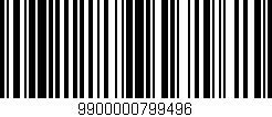 Código de barras (EAN, GTIN, SKU, ISBN): '9900000799496'