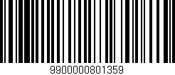Código de barras (EAN, GTIN, SKU, ISBN): '9900000801359'