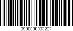 Código de barras (EAN, GTIN, SKU, ISBN): '9900000833237'