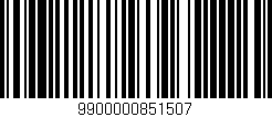 Código de barras (EAN, GTIN, SKU, ISBN): '9900000851507'