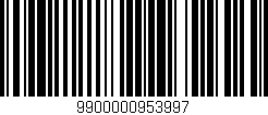 Código de barras (EAN, GTIN, SKU, ISBN): '9900000953997'
