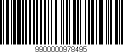 Código de barras (EAN, GTIN, SKU, ISBN): '9900000978495'
