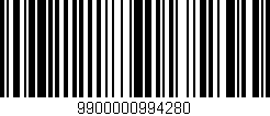 Código de barras (EAN, GTIN, SKU, ISBN): '9900000994280'