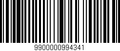 Código de barras (EAN, GTIN, SKU, ISBN): '9900000994341'