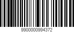 Código de barras (EAN, GTIN, SKU, ISBN): '9900000994372'