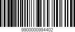 Código de barras (EAN, GTIN, SKU, ISBN): '9900000994402'