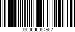 Código de barras (EAN, GTIN, SKU, ISBN): '9900000994587'