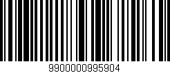 Código de barras (EAN, GTIN, SKU, ISBN): '9900000995904'