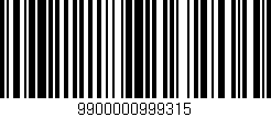 Código de barras (EAN, GTIN, SKU, ISBN): '9900000999315'