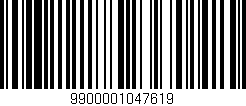 Código de barras (EAN, GTIN, SKU, ISBN): '9900001047619'