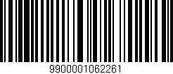 Código de barras (EAN, GTIN, SKU, ISBN): '9900001062261'