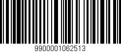 Código de barras (EAN, GTIN, SKU, ISBN): '9900001062513'