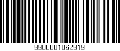 Código de barras (EAN, GTIN, SKU, ISBN): '9900001062919'