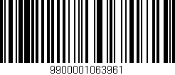 Código de barras (EAN, GTIN, SKU, ISBN): '9900001063961'