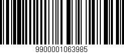 Código de barras (EAN, GTIN, SKU, ISBN): '9900001063985'