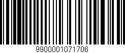 Código de barras (EAN, GTIN, SKU, ISBN): '9900001071706'