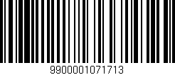Código de barras (EAN, GTIN, SKU, ISBN): '9900001071713'