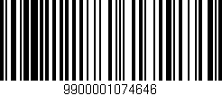 Código de barras (EAN, GTIN, SKU, ISBN): '9900001074646'