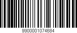 Código de barras (EAN, GTIN, SKU, ISBN): '9900001074684'