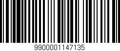 Código de barras (EAN, GTIN, SKU, ISBN): '9900001147135'