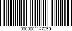 Código de barras (EAN, GTIN, SKU, ISBN): '9900001147258'