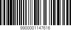 Código de barras (EAN, GTIN, SKU, ISBN): '9900001147616'